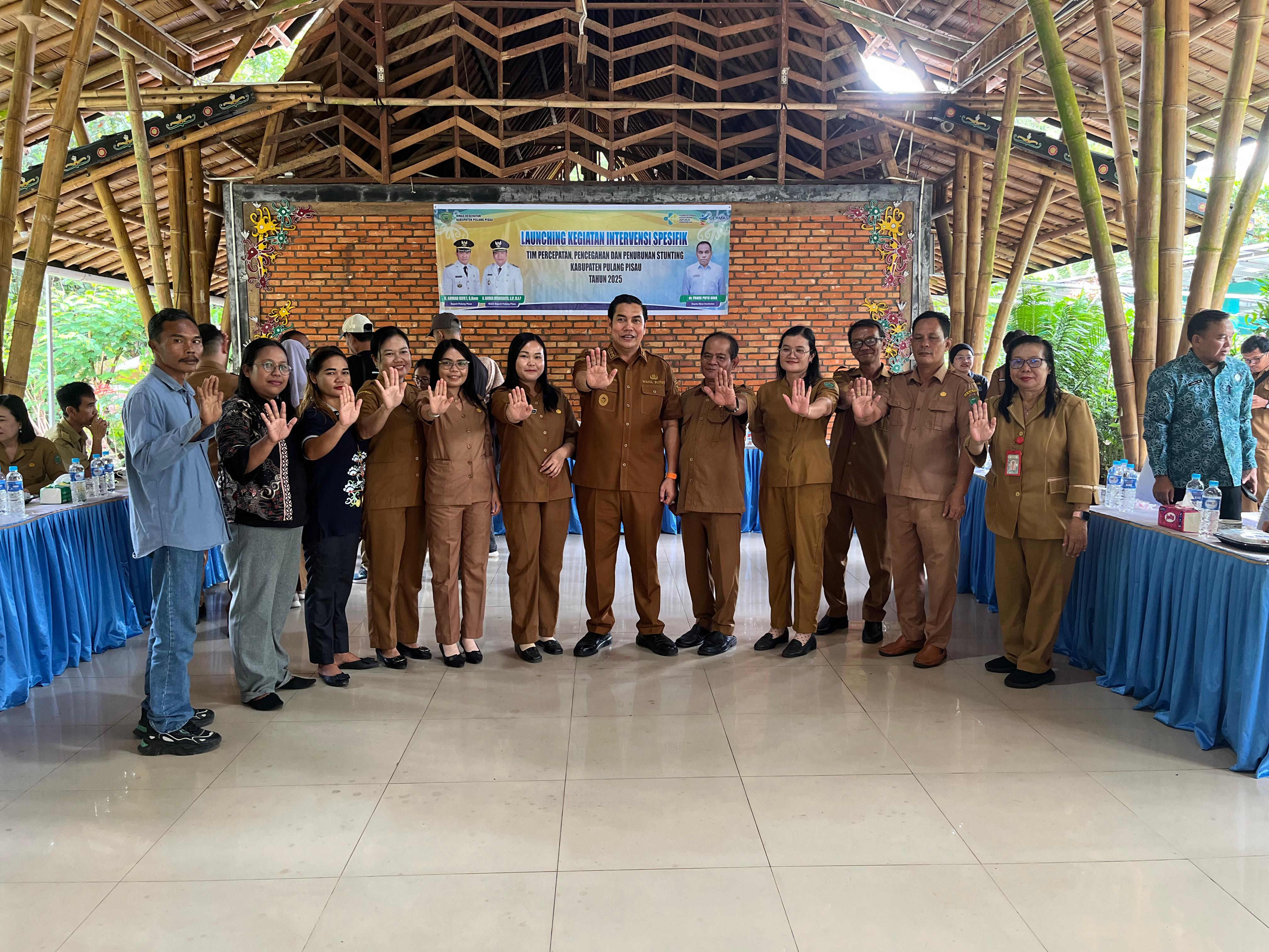 Pemerintah Kabupaten Pulang Pisau Resmi Luncurkan Program Intervensi Spesifik Penanganan Stunting di Desa Buntoi